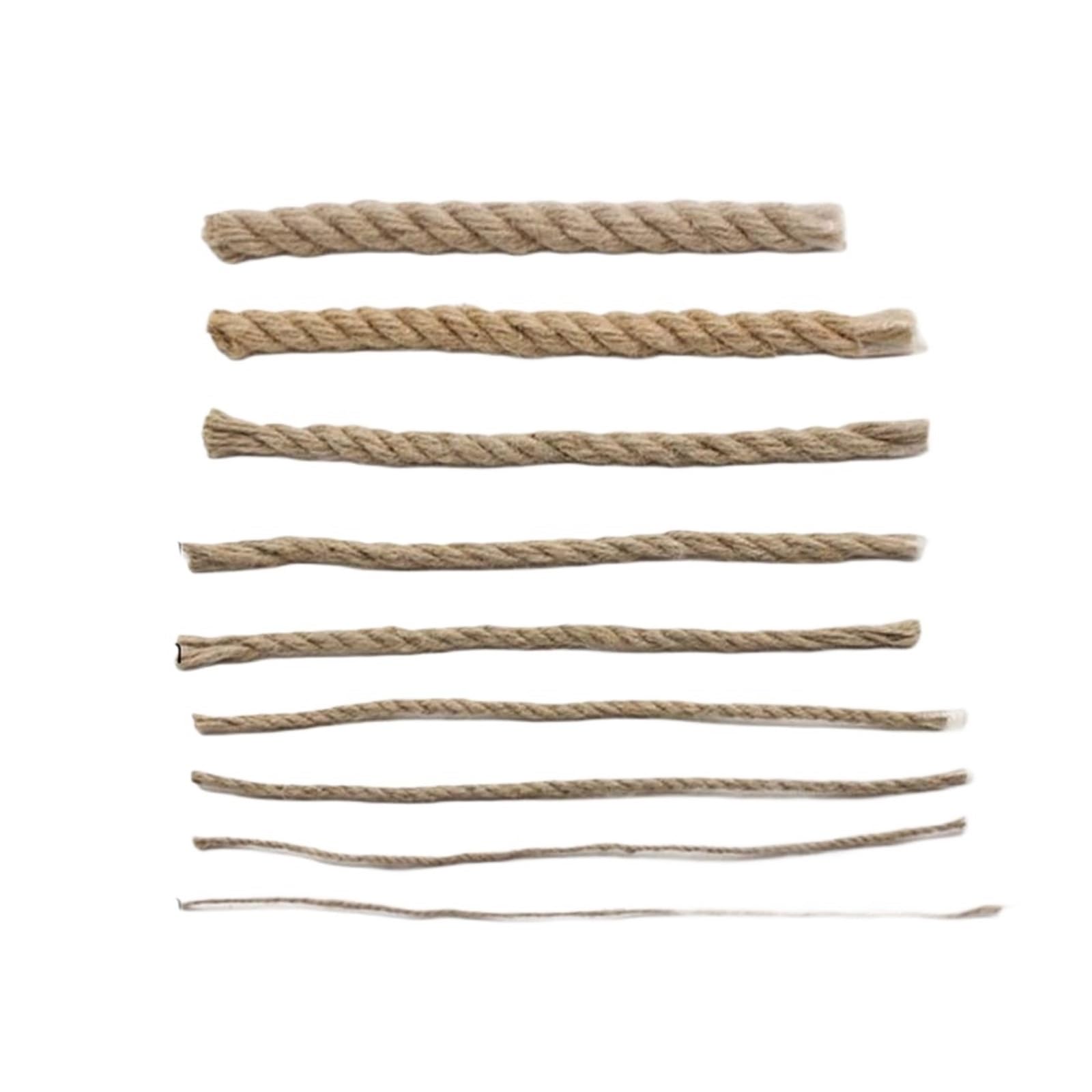 1pcs 1mm-14mm Jute Rope String Ribbon Crafts Vintage Cord Twine Thread Sewing Party Wedding Home Decortion(4mm 40meter)