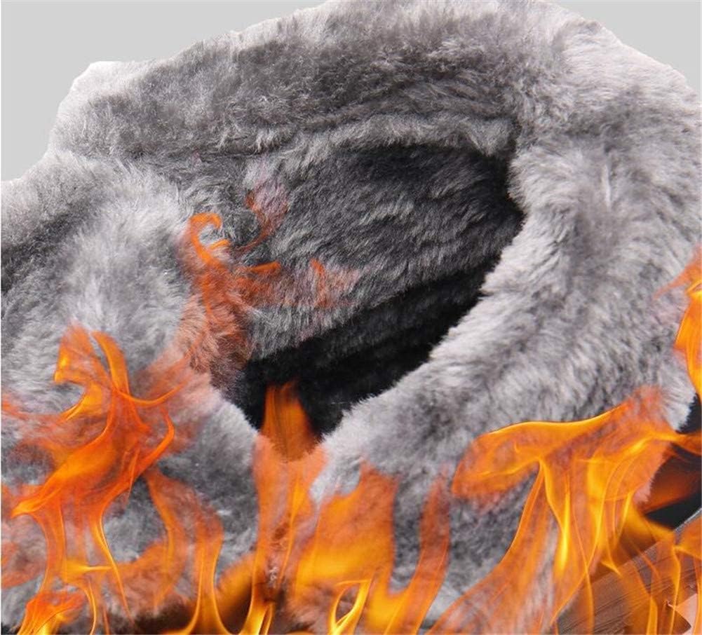 LONG-M Winter Ankle Snow Laces Warm Fur Lining Waterproof Unisex Warm Winter Shoes Non-Slip Shoes