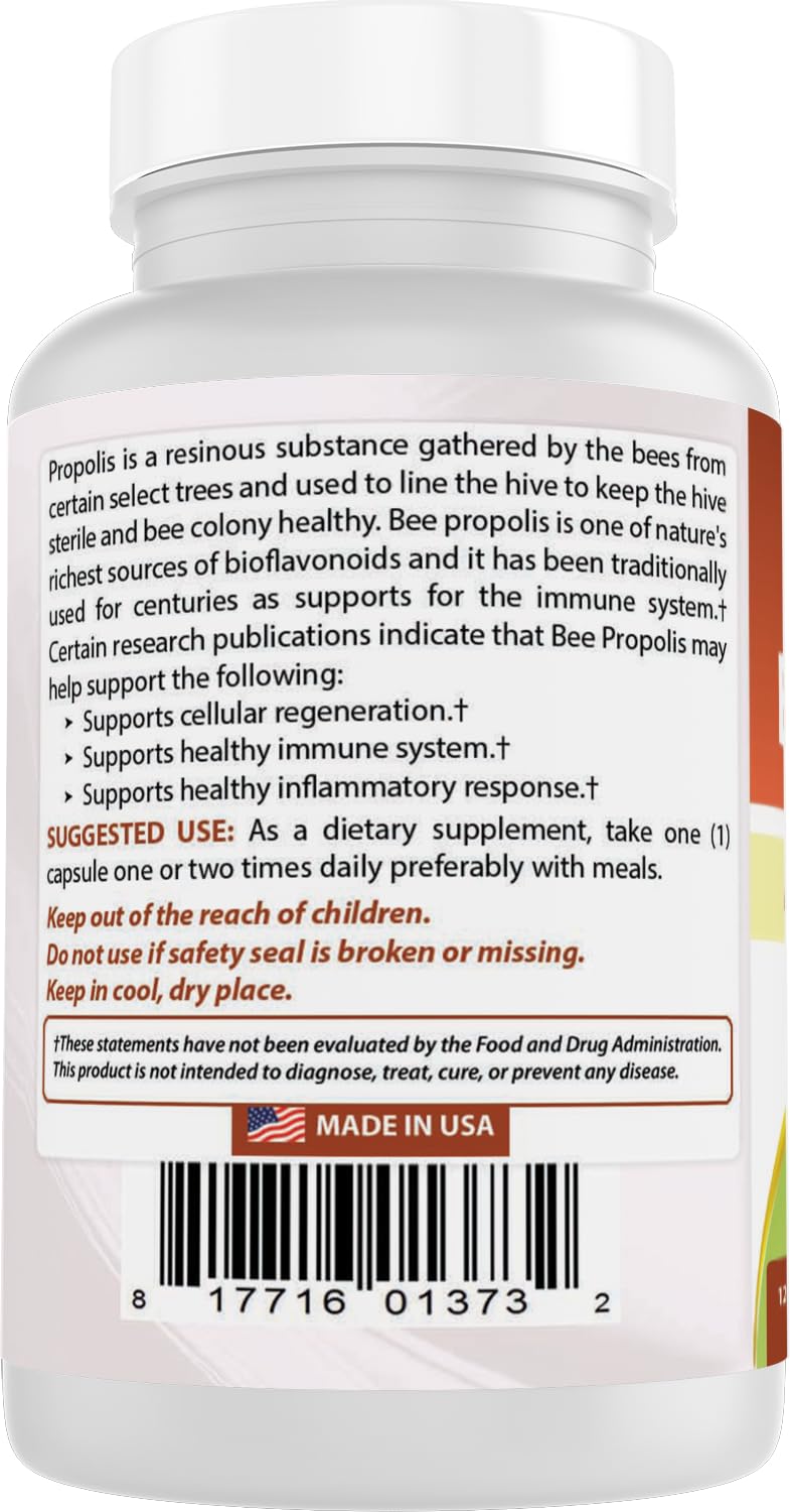 Best Naturals Bee Propolis 500 mg 120 Capsules — Amazon image 7