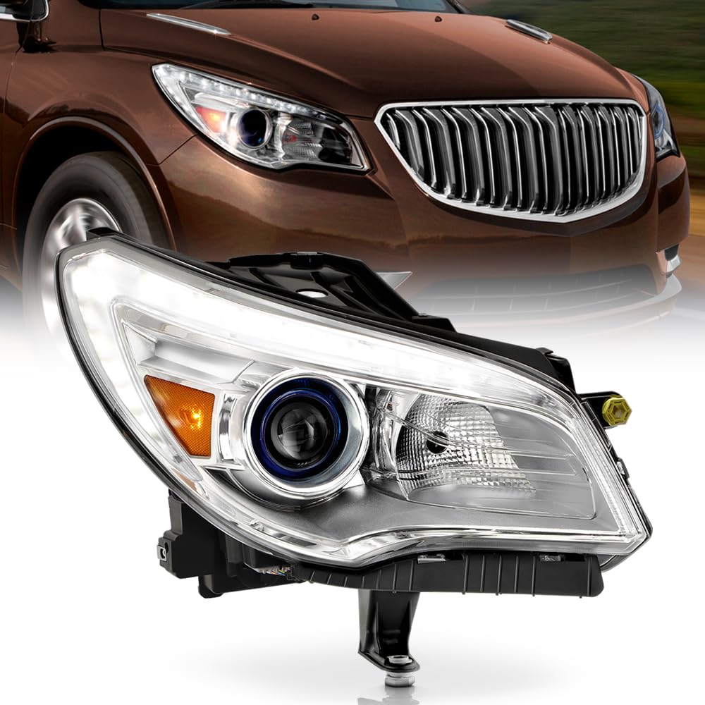 KEEKPO - For 2013 2014 2015 2016 2017 Buick Enclave HID/Xenon w/AFS LED DRL Projector Headlight Headlamp Passenger Side
