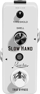 Rowin Digital Slow Hand Guitar Pedal Slow Gear Combine Reverb or Delay for Electric Guitar Bass True Bypass (LEF-326)
