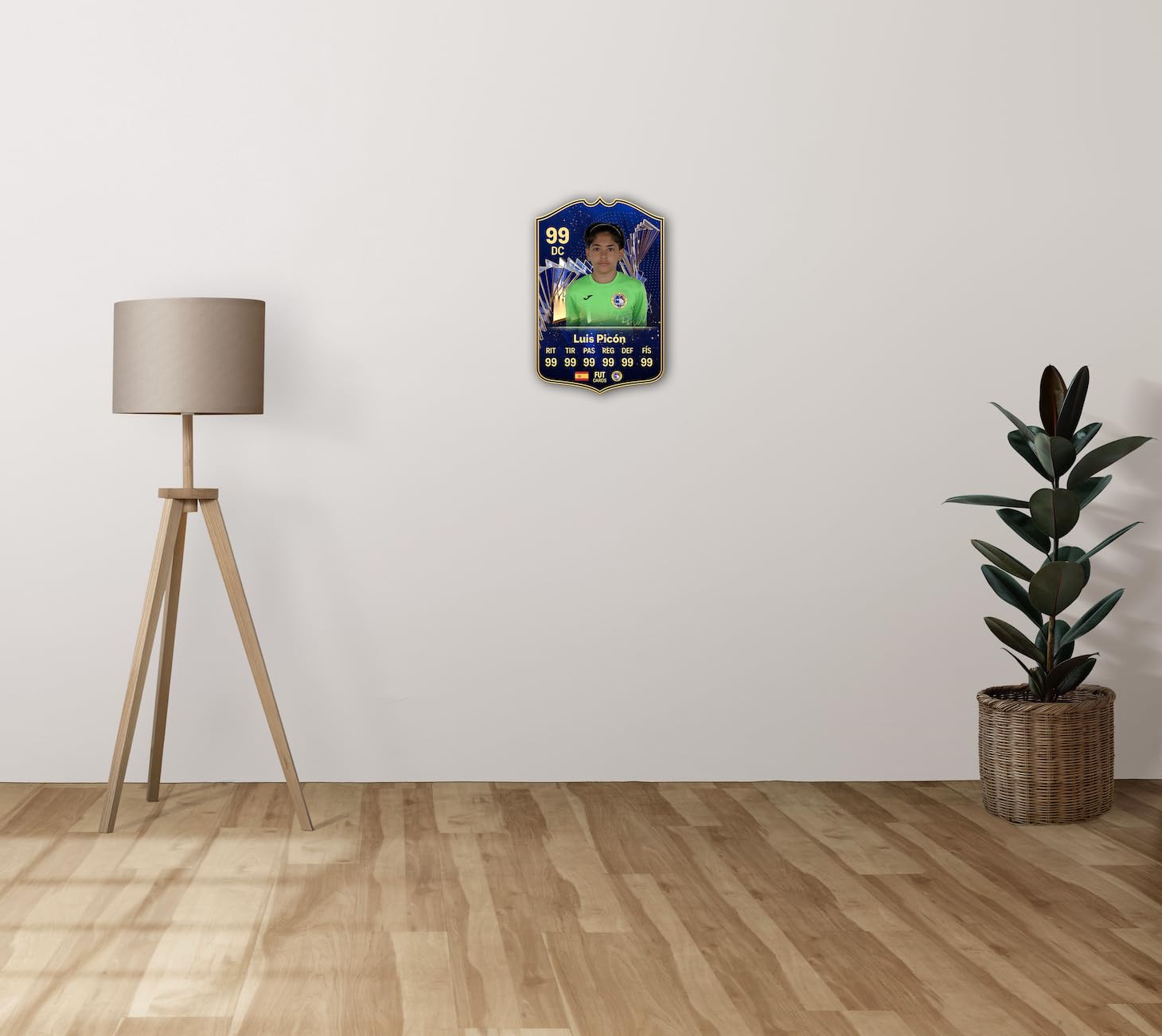 Carta de Fútbol Personalizada - 5mm de Grosor en PVC con Impresión en Vinilo Perfecta para Regalos, Decoración y Fans del Fútbol - Regalos Originales - Amigo Invisible