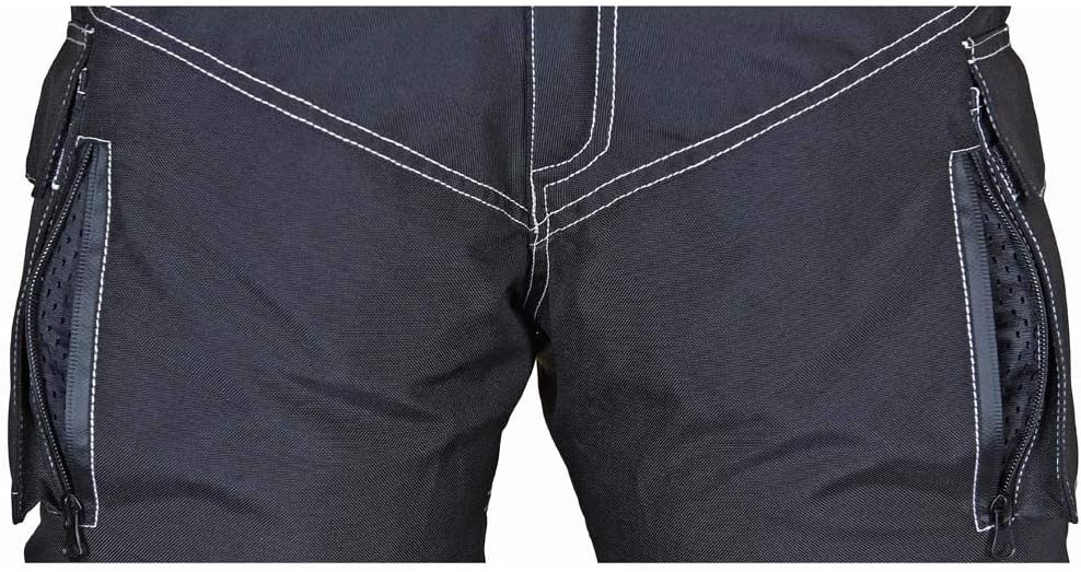 WICKED STOCK Mens WaterProof Motorcycle Riding Protective Pants CE Level-1 Armor X-Large : Automotive