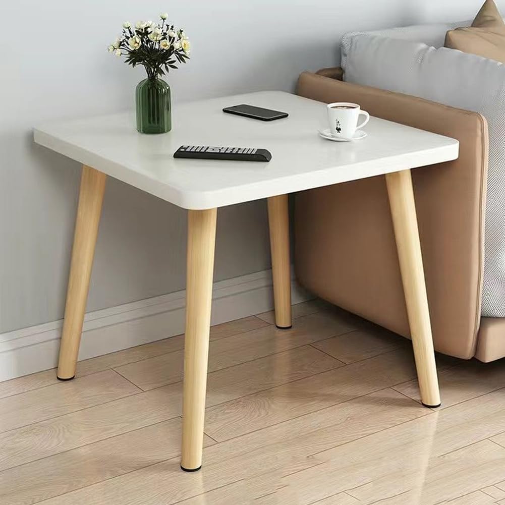 Table d'appoint moderne blanche motif cactus et design minimaliste