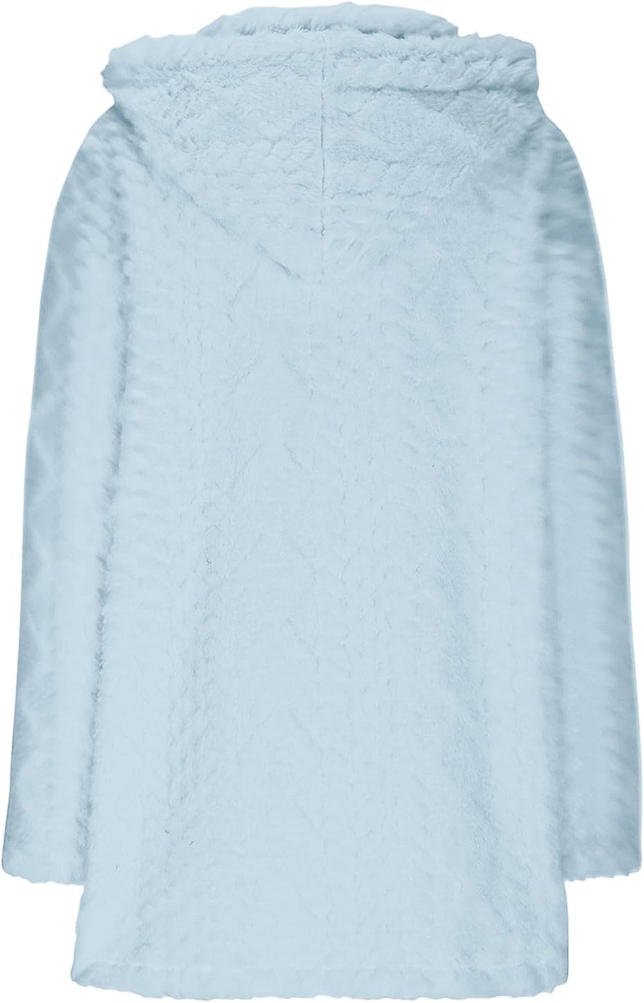 Fuzzy Cable Knit Cardigan Women Long Fleece Button Up Cardigan Oversized Plush Knitted Sweater Winter Fluffy Coatigan - Image 6