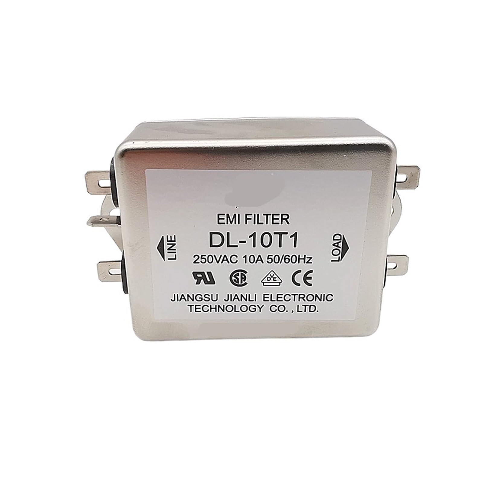 1 PCS Power Filter DL-50EA3 50A DL-10T1DL-30EA3DL-10DZ2 DL-20D1(DL -10T1 Single Phase 10A)