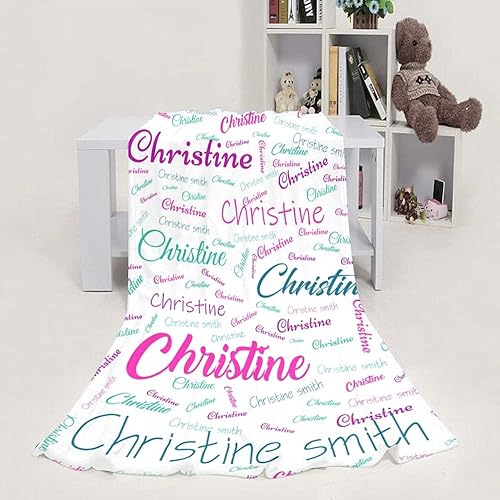 Miniatura 3 de Manta de bebé personalizada con nombre para niñas, mantas con nombre de bebé floral personalizadas para bebés, recién nacidos