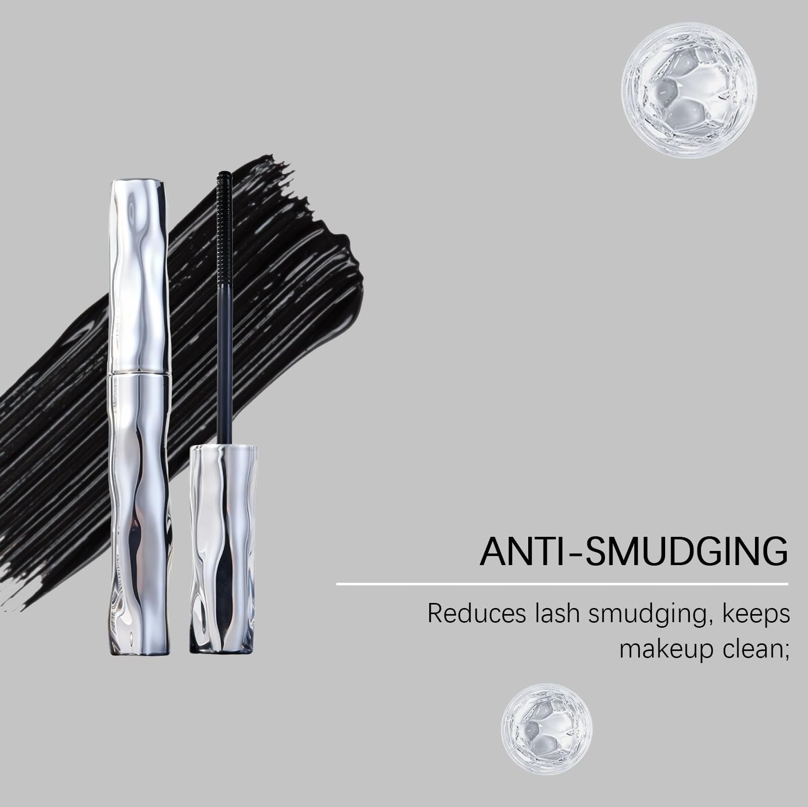 Schwarze Mascara. Wasserfeste Ringe für Volumen & Länge, lange Haltbarkeit, nicht wasserdicht | Wasserfeste Mascara-Anwendung, präzise, Anti-Smudgesans Pakete, langlebig, leicht zu entfernen, für kurze/dünne Wimpern