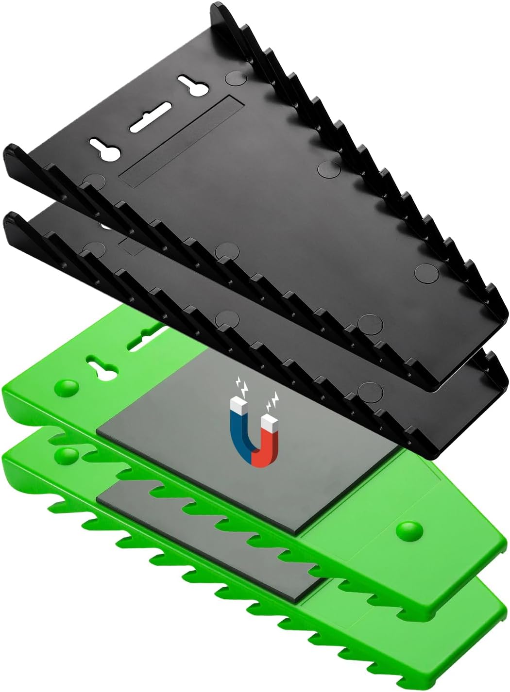 Reniteco 4Pack Wrench Organizer, ABS Wrench