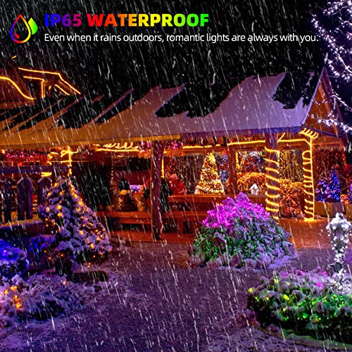 Chuya Christmas Tree Lights Color Changing Christmas String Lights Outdoor Indoor Decoration, Waterproof 500 LED 164FT Muti-Color Fairy Light with Timer Remote 11 Lighting Modes UL588 by Chuya - Image 6