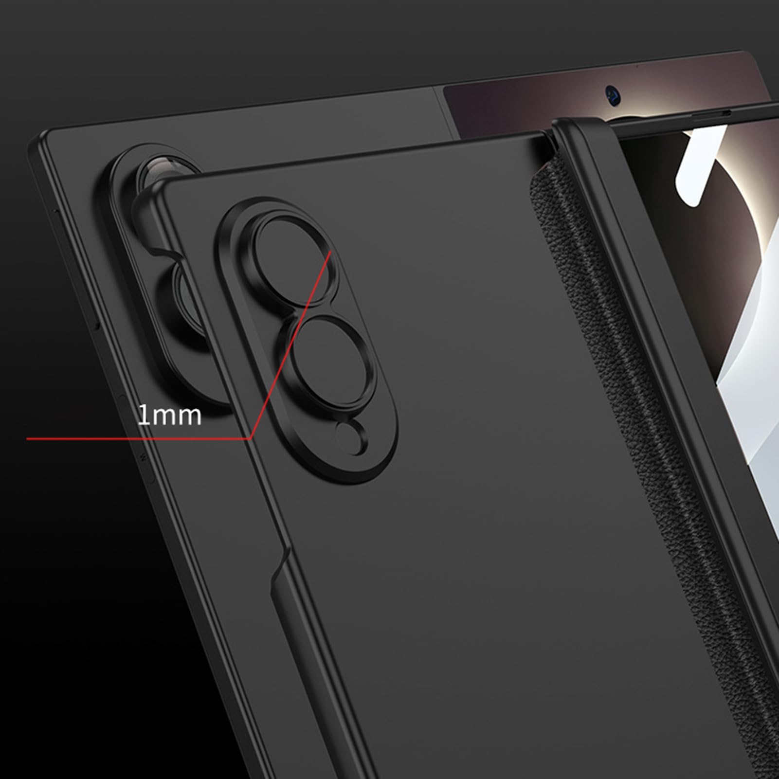Matowe etui do Samsung Galaxy Z Fold 8, magnetyczny ekran ssący Flim zawias etui odporne na zarysowania cienka osłona, szare