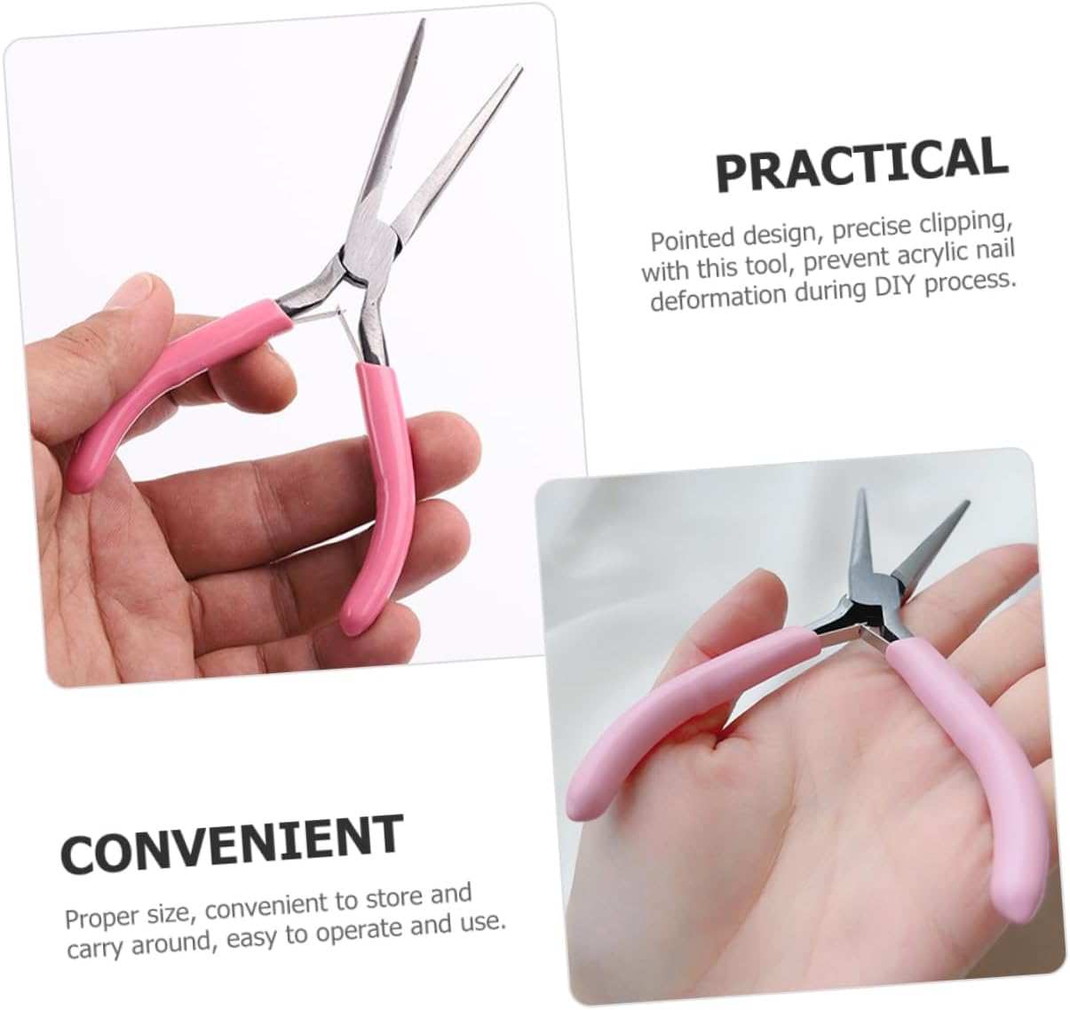 5pcs Nail Shaping Plier Tool for Professional Nail Art and Jewelry Making Ergonomic Design for Easy Use and Maintenance for Salon and Home Use