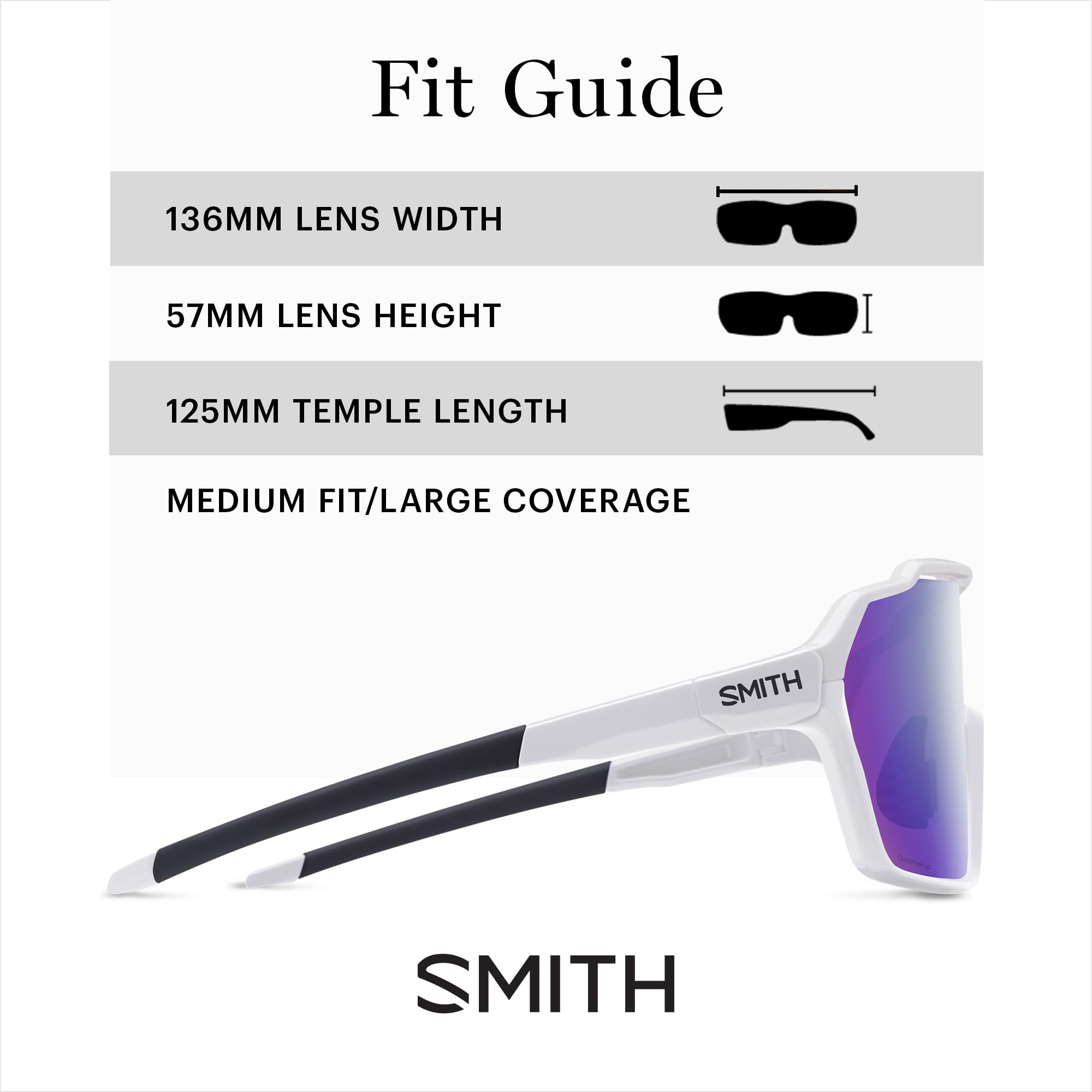 Smith Shift XL Mag, White-Chromapop Violet Mirror