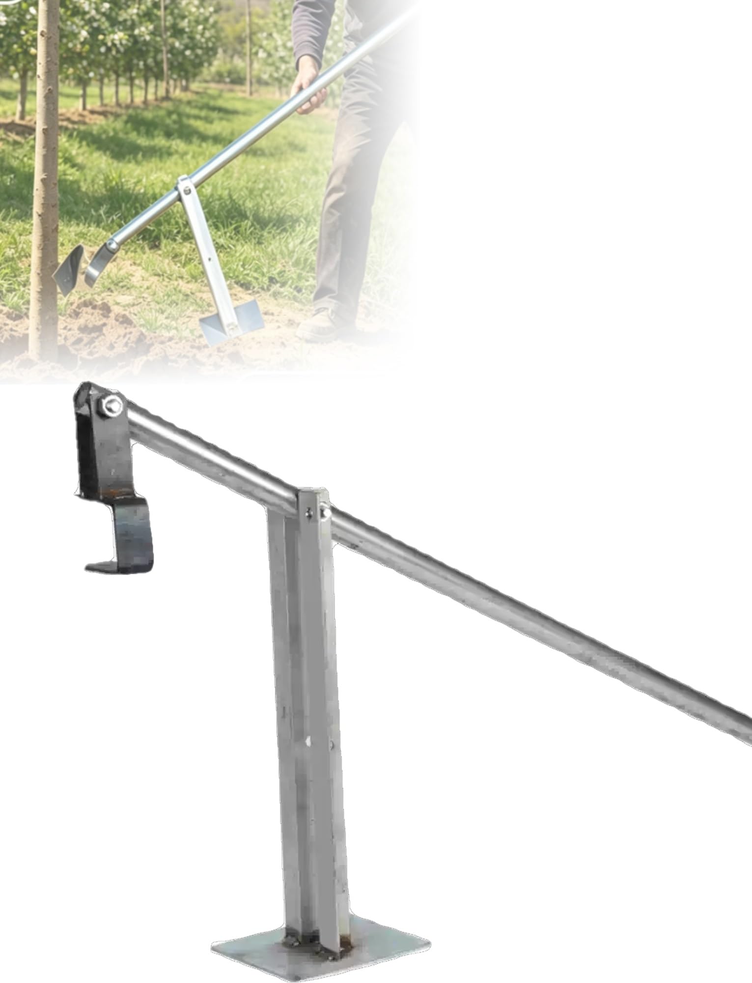 Extracteur de poteau outil agricole pour racine béton et tuyau 7-12cm