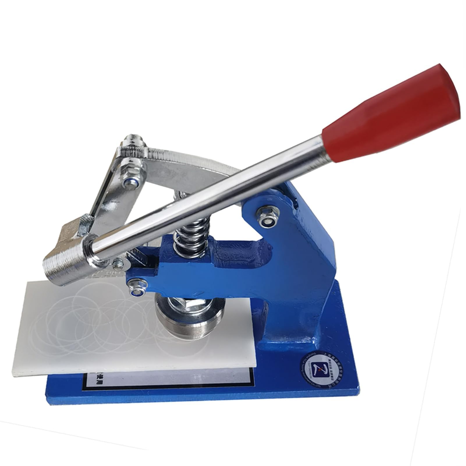 Máquina de Corte de Cuero, troqueladora Manual con Cuchilla de 35,7 mm, Grosor de 0 a 10 mm, Herramienta de muestreo por presión para pancartas, Lonas y Telas publicitarias.