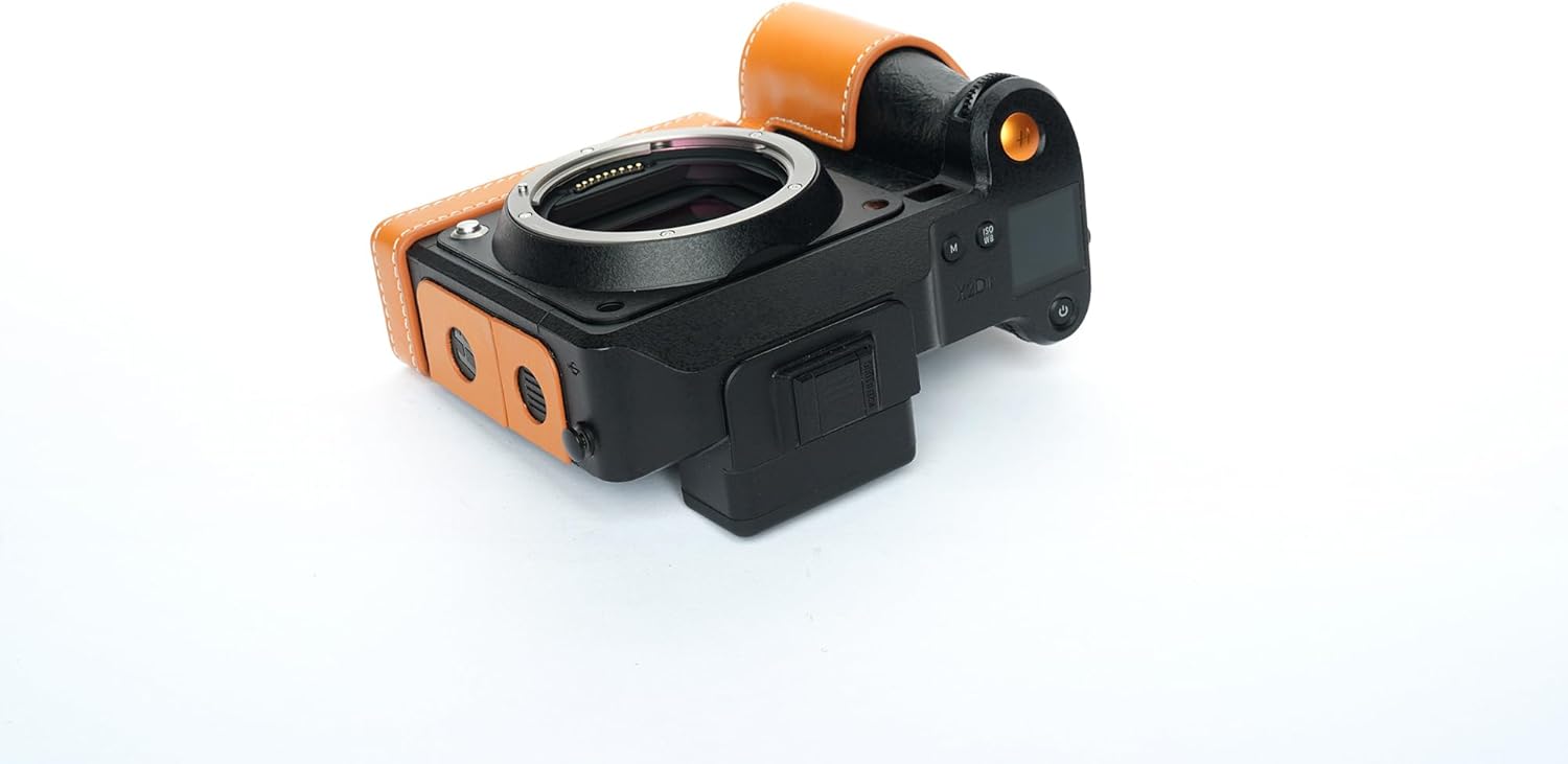 Handmade Genuine Real Leather Half Camera Case Bag Cover for Hasselblad X2D II 100C (Sandy Brown Color)