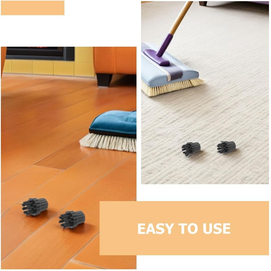jojofuny Steam Cleaner Accessories 12 Pack Replacement Brush Heads Nylon Bristles Steam Cleaner Replacement Parts for Kitchen Bathroom Tile Floors Easy Install