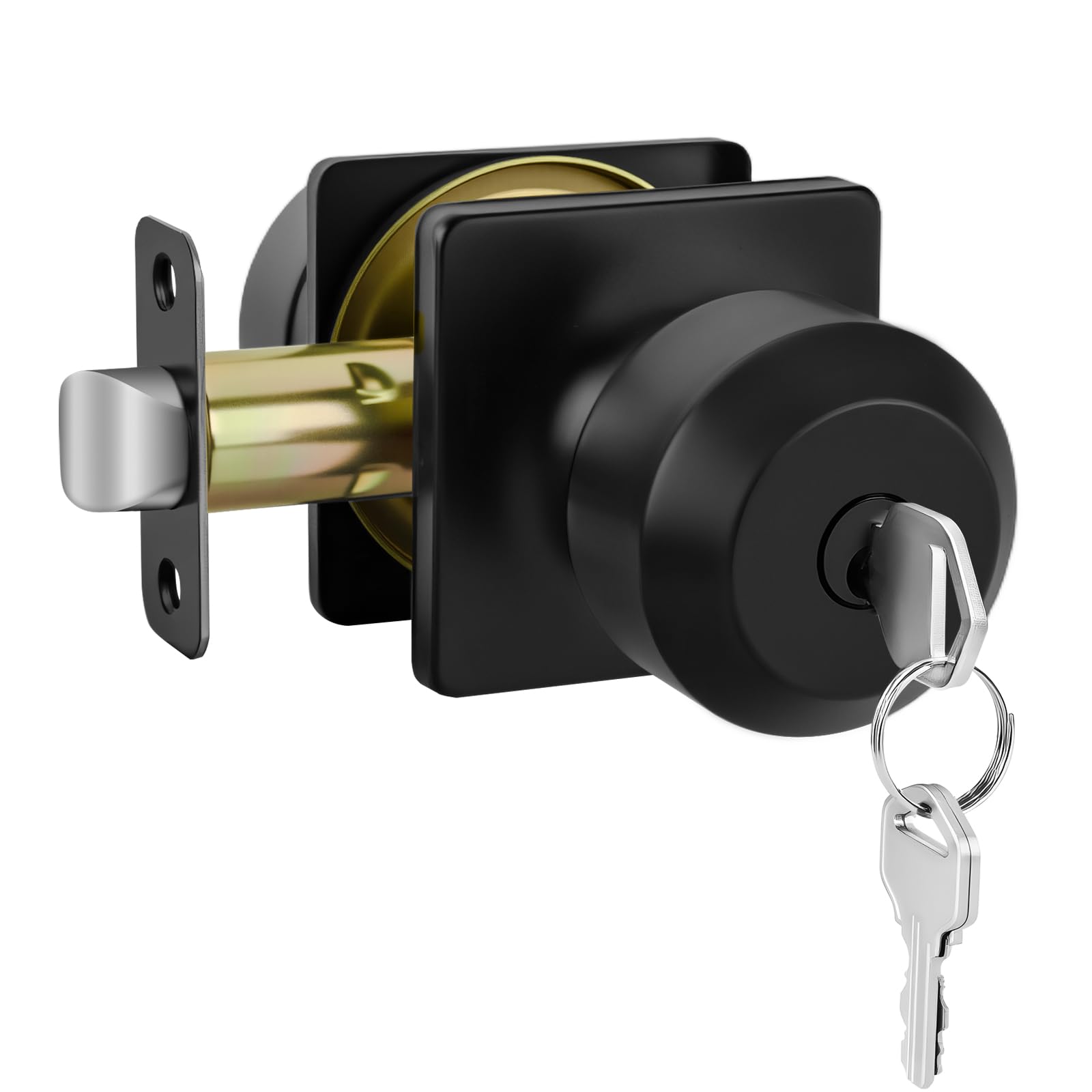 Haidms Matte Black Passage Door Knobs - 6 Pack -23