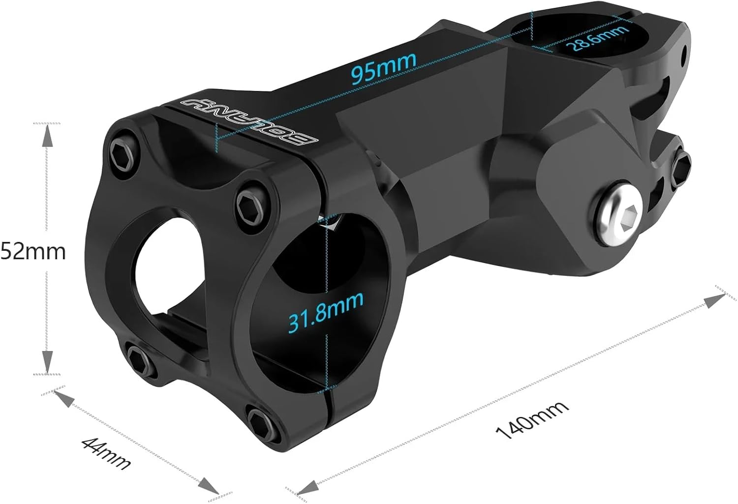 Bibike Suspension Stem with 3 Springs for Road Gravel and E-Bikes