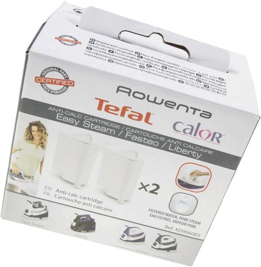 Calor 2 x Easy Steam Generator Anti-Limescale Cartridges (XD9060E0)