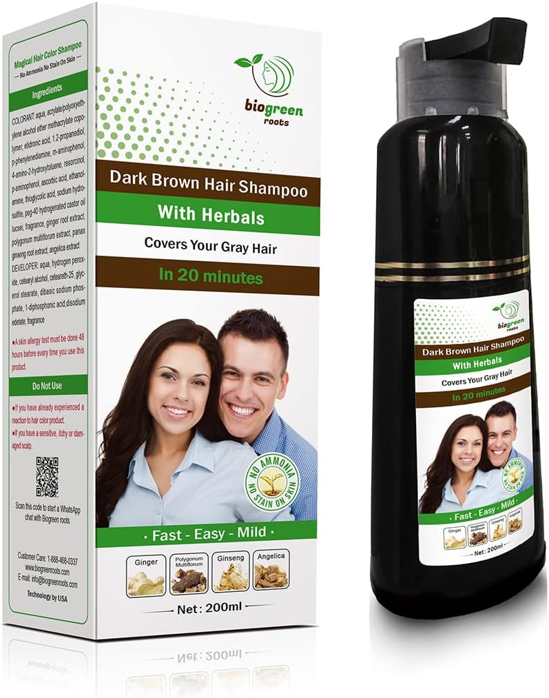 Dark Brown hair shampoo Herbals