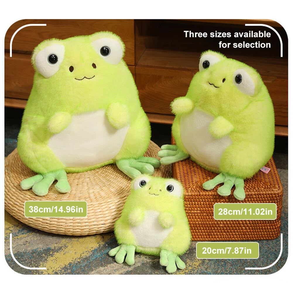 Kuschelfrosch Plüschtier 40 Cm – Grüner Kawaii Frosch Mit Langen Beinen, Superweich & Als Dekokissen