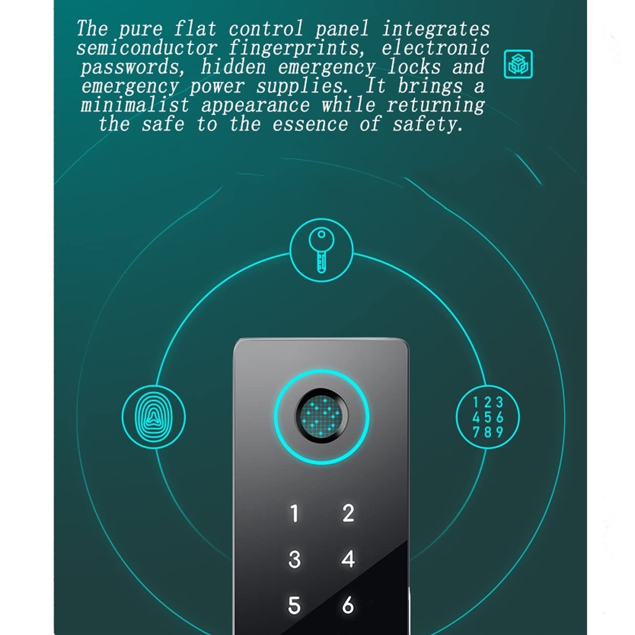 RLKHXBS Steel Home - Smart Safe, Password Fingerprint Small All-Steel Anti-Theft Cabinet es, Wrong Code Alarm