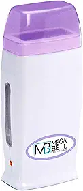 Mega Bell, Aquecedora de cera para depilação Roll-on, Cera-Matic Roll-on, Sem refil, Bivolt, Branco com detalhes em lilás