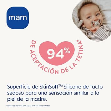 MAM Air Pacifier for Babies +16 Months, Matte Blue, 2 pcs