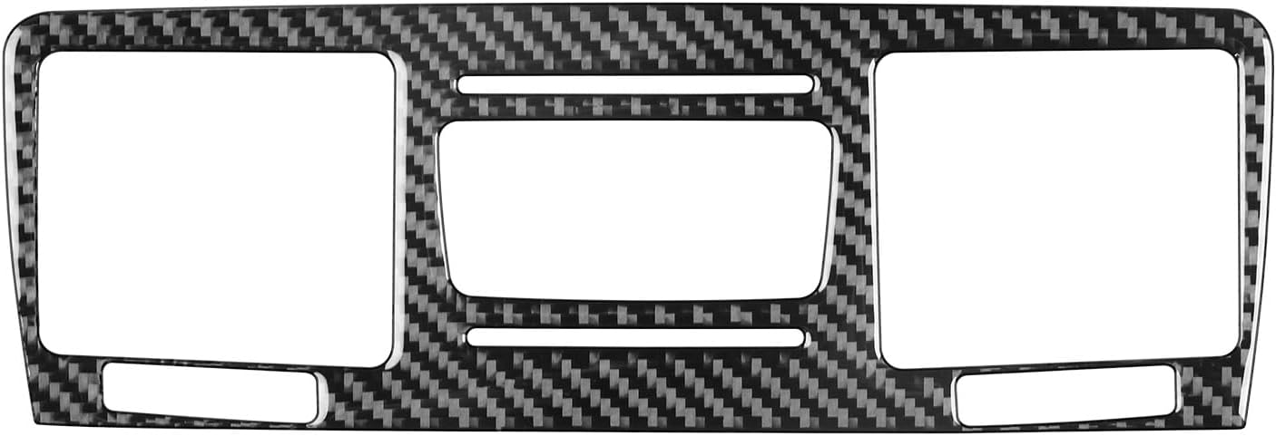 Real Carbon Fiber Compatible with Mercedes-Benz W463 G550 G63 AMG 2014-2018 2015 2016 2017 Accessories Central Air Outlet Vent Frame Cover Interior Trim Sticker Decal 1PC