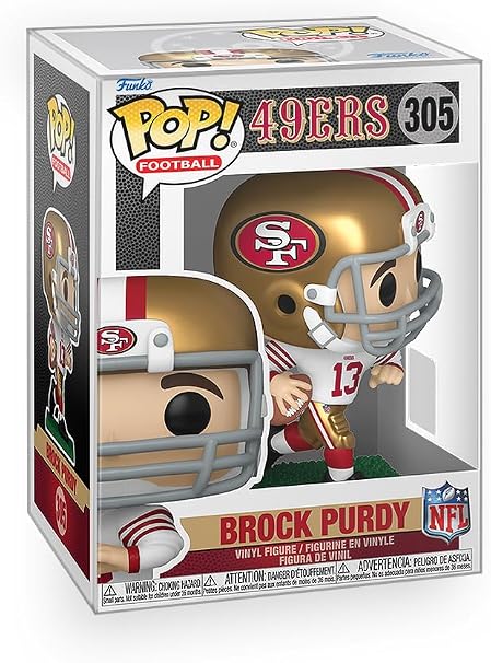 Amazon.com: Funko Pop! Football: 49ers - Brock Purdy Vinyl Figure ...