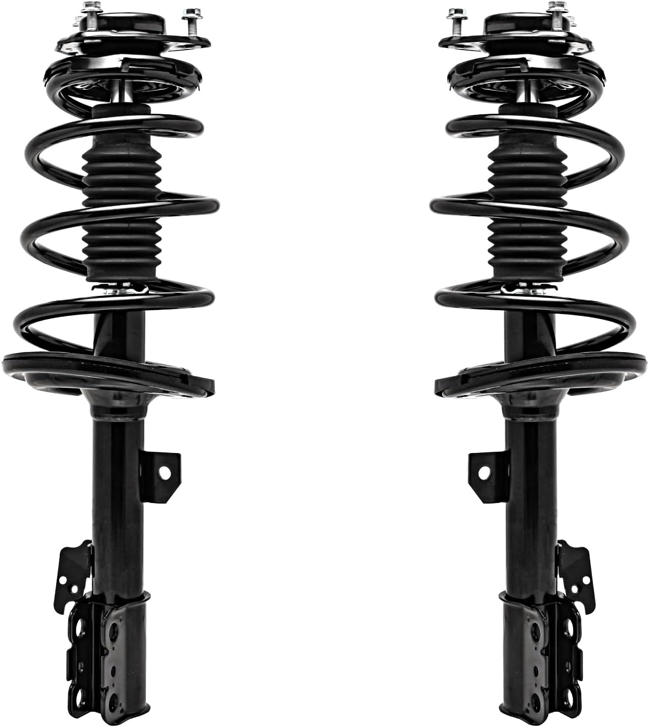 Detroit Axle - FWD Front Struts for 2011-2014 Toyota Sienna 3.5L Complete Struts with Coil Spring Assembly Replacement 2012 2013 Strut Shock Assembly