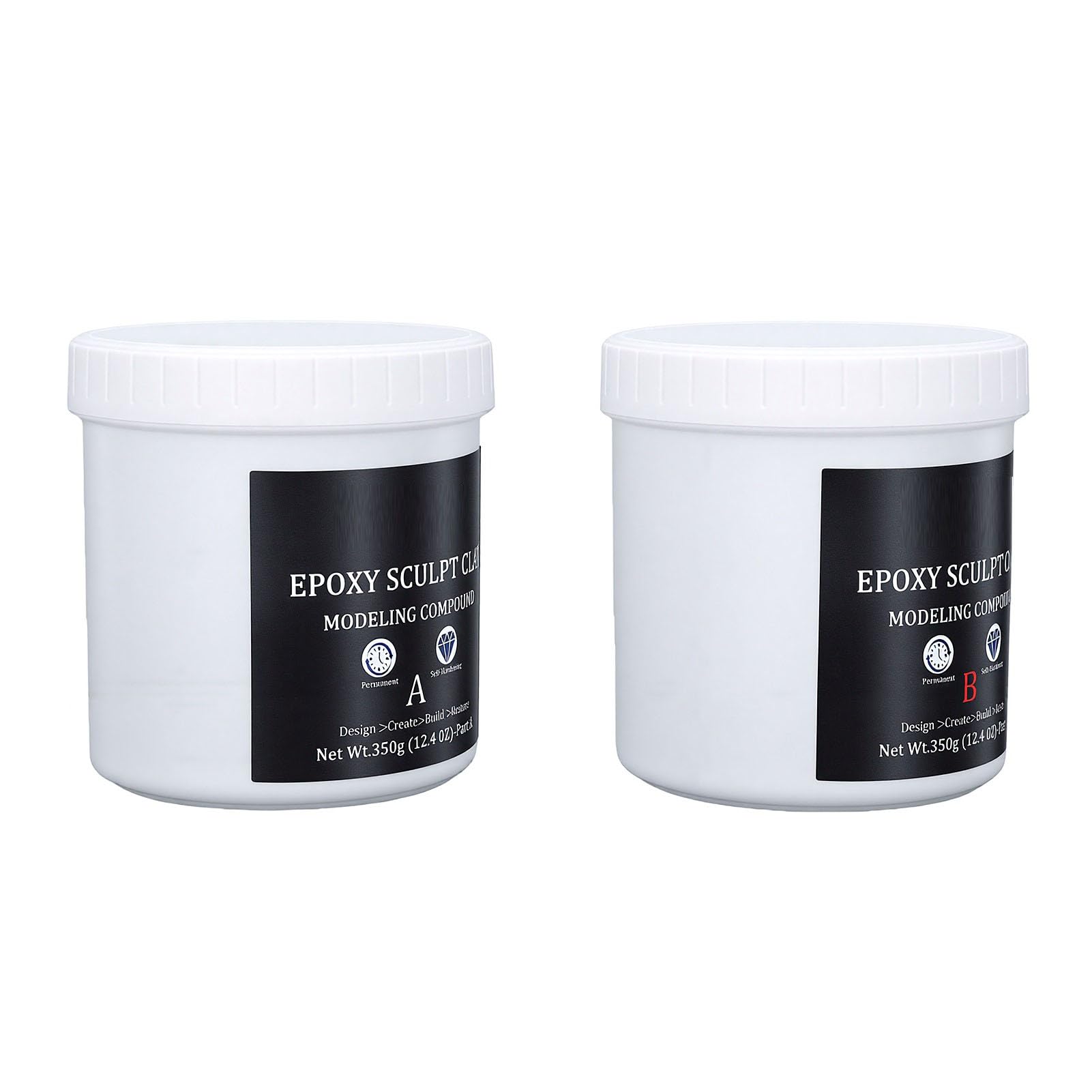 Tnfeeon Selbsthaertende Modelliermasse, 700g A und B, fuer Skulpturen und