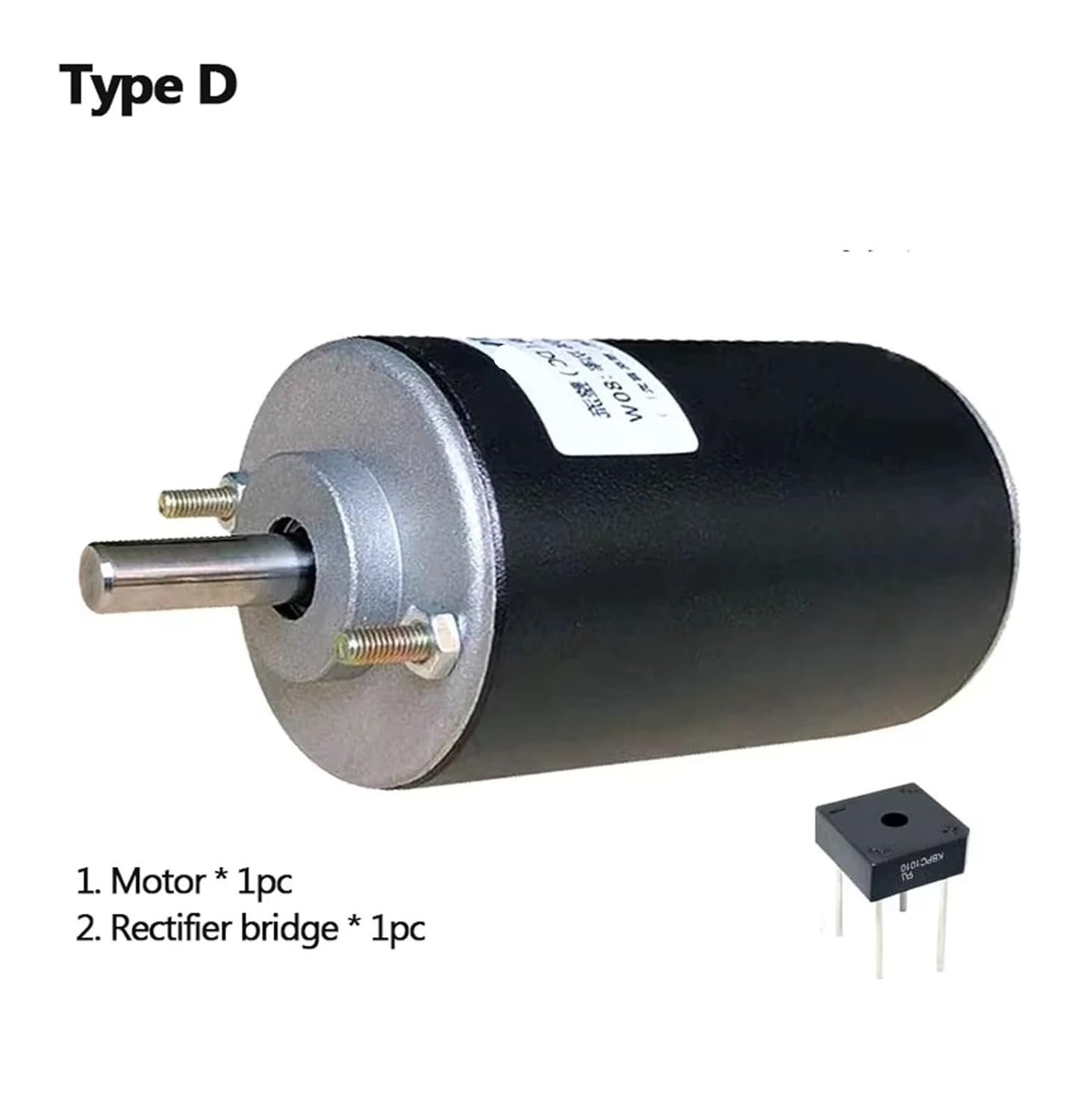 80W 220V 6500rpm Micro DC High Speed Motor Permanent Magnet Carbon Brush Ball Bearing Adjustable Speed