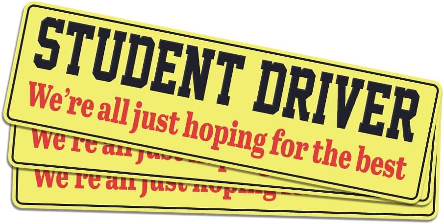 (3pcs-10in) New Driver Stickers First Ride Sticker Beginner Driver Decals