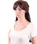 MapofBeauty 13 Inch Elastic Triangle Headband,Deep Coffee/Dark Green/Gray | 6 Pieces,Soft,Non Slip,Bandana,Head Scarves,Brown,Blue,Black