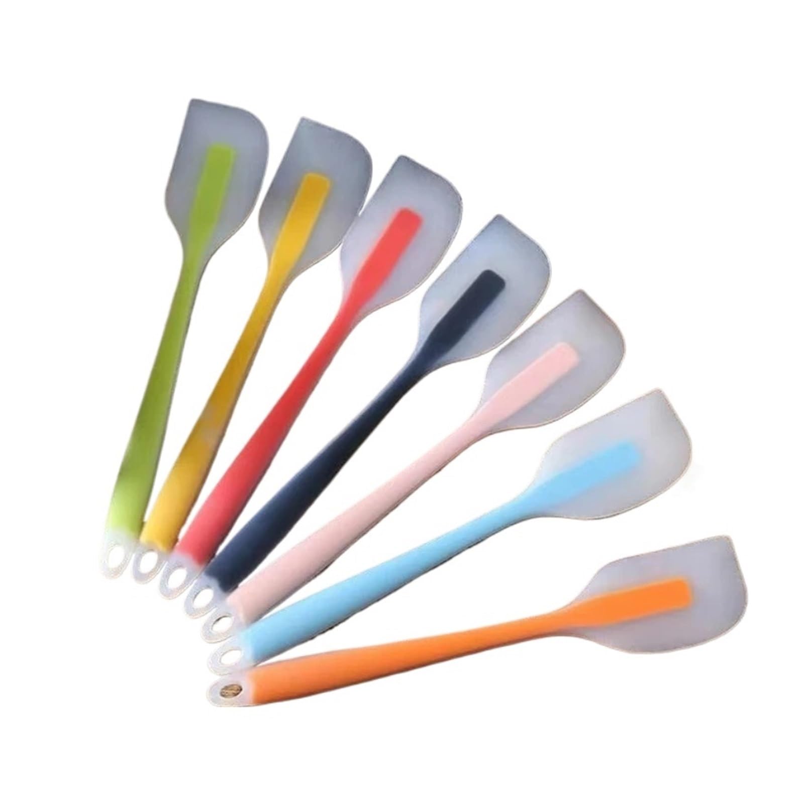 Compatible con raspador de silicona, masa repostería antiadherente semitransparente, mezclador crema for pasteles, espátula for hornear mermeladas, utensilios cocina(Blue 5 pack)