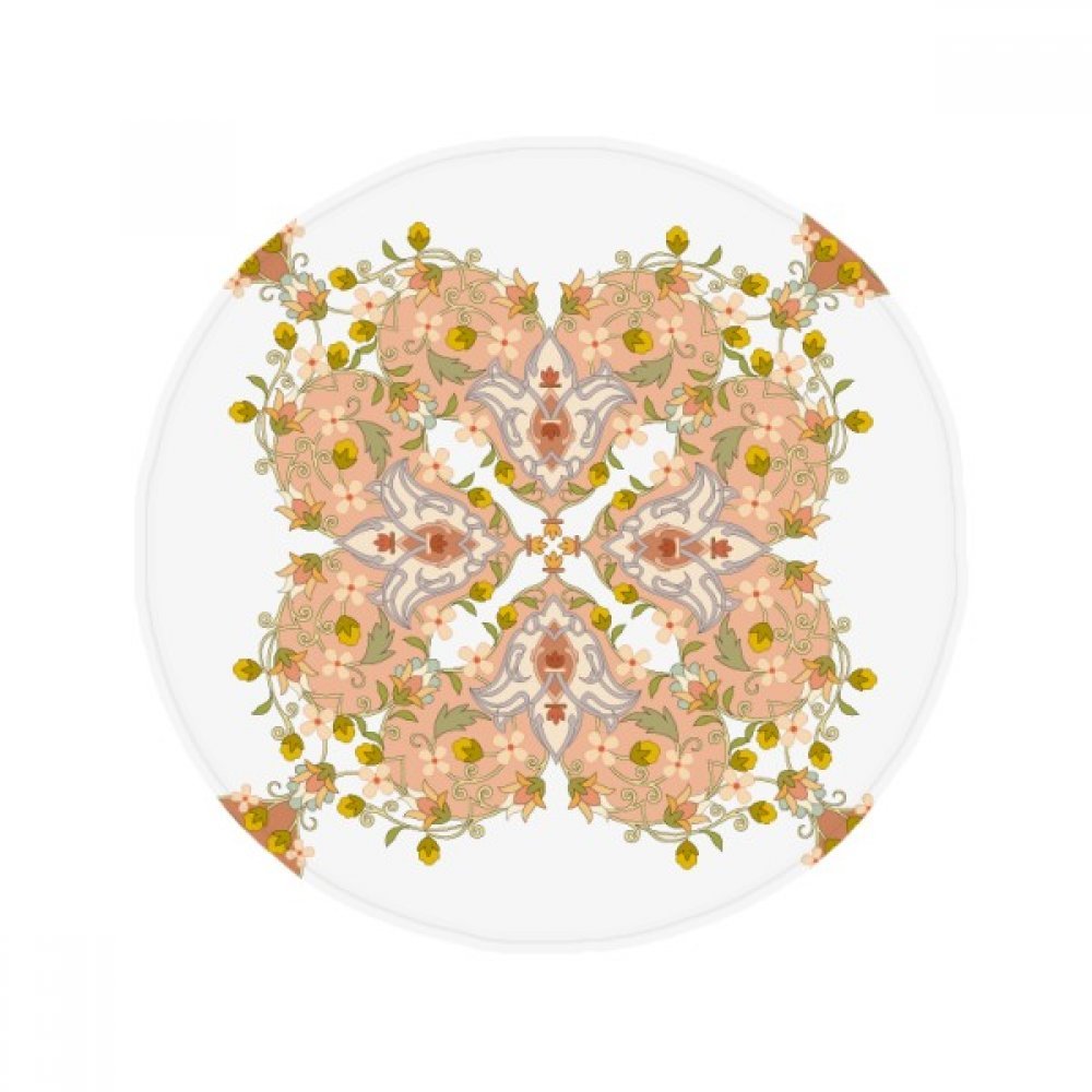 Tapis de cuisine rond antidérapant multicolore 50cm idéal pour entrée et salle de bain