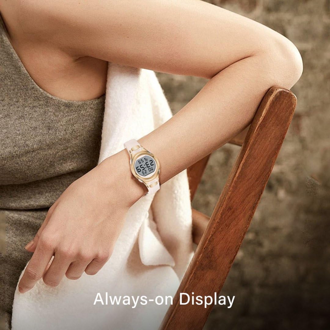 Timever Montre Digitale Sport Femme avec Bracelet en Silicone,Alarme, Chronomètre,Date,Eclairage,Étanche 3 ATM