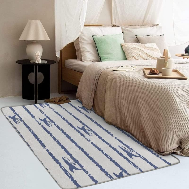 Miniatura 18 de Alfombras lavables para entrada, sala de estar, dormitorio, alfombra de peces y decoración del hogar, alfombra de área de pesca de 2 x 3 pulgadas