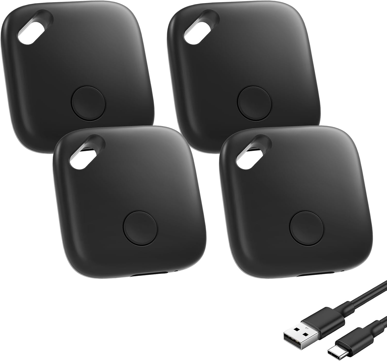 2026 Air Tracker SmartTags Apple Find My,Lot de 4 étiquettes de Suivi d'air (iOS Uniquement), localisateur de clés et étiquette Intelligente pour clés, Sac, Bagages et Plus