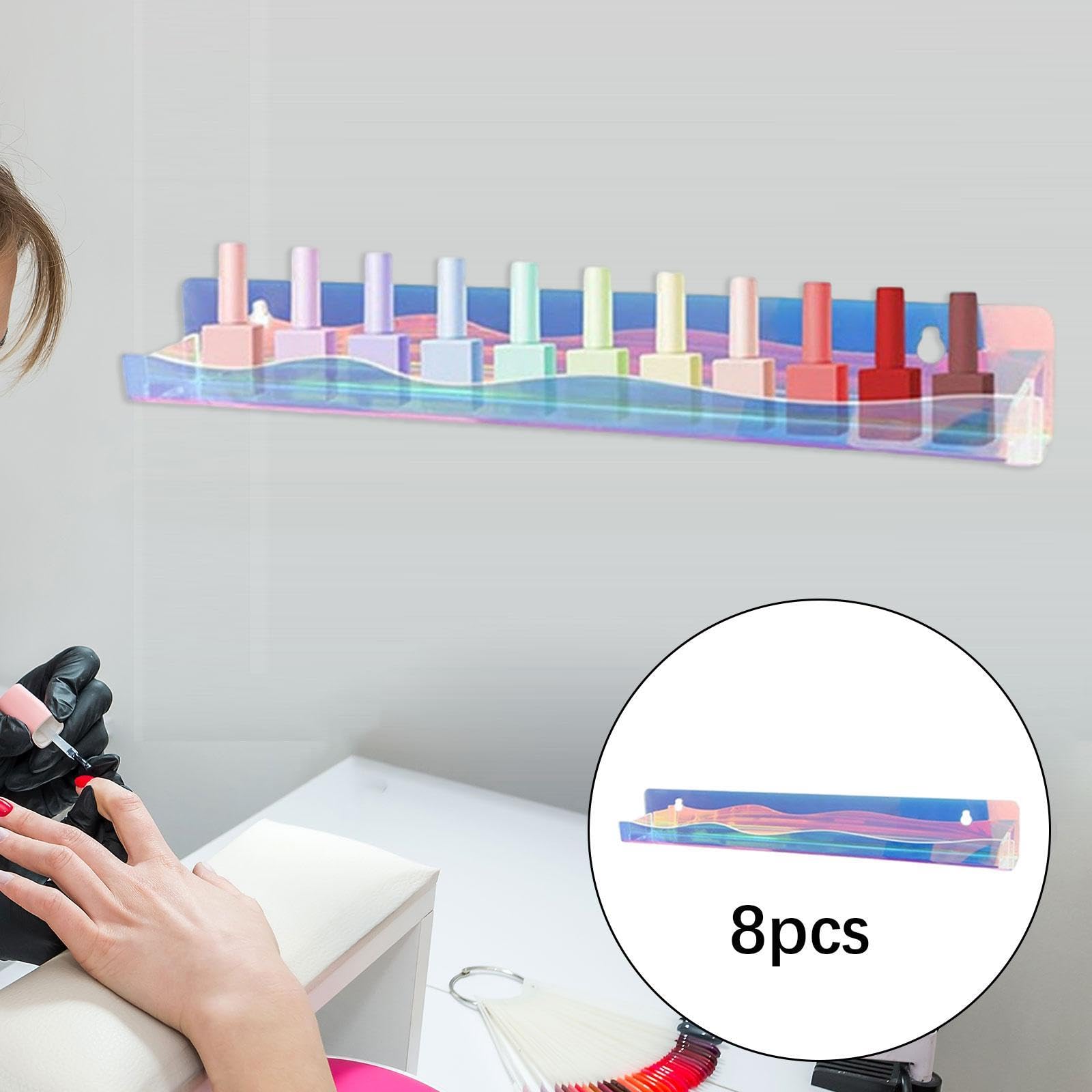 Nagellack Präsentationsständer, Kosmetikvitrine, Geschenkidee für Schönheitssalons, Aufbewahrung für Nagelkunst Und ätherische Öle, 8 Stück