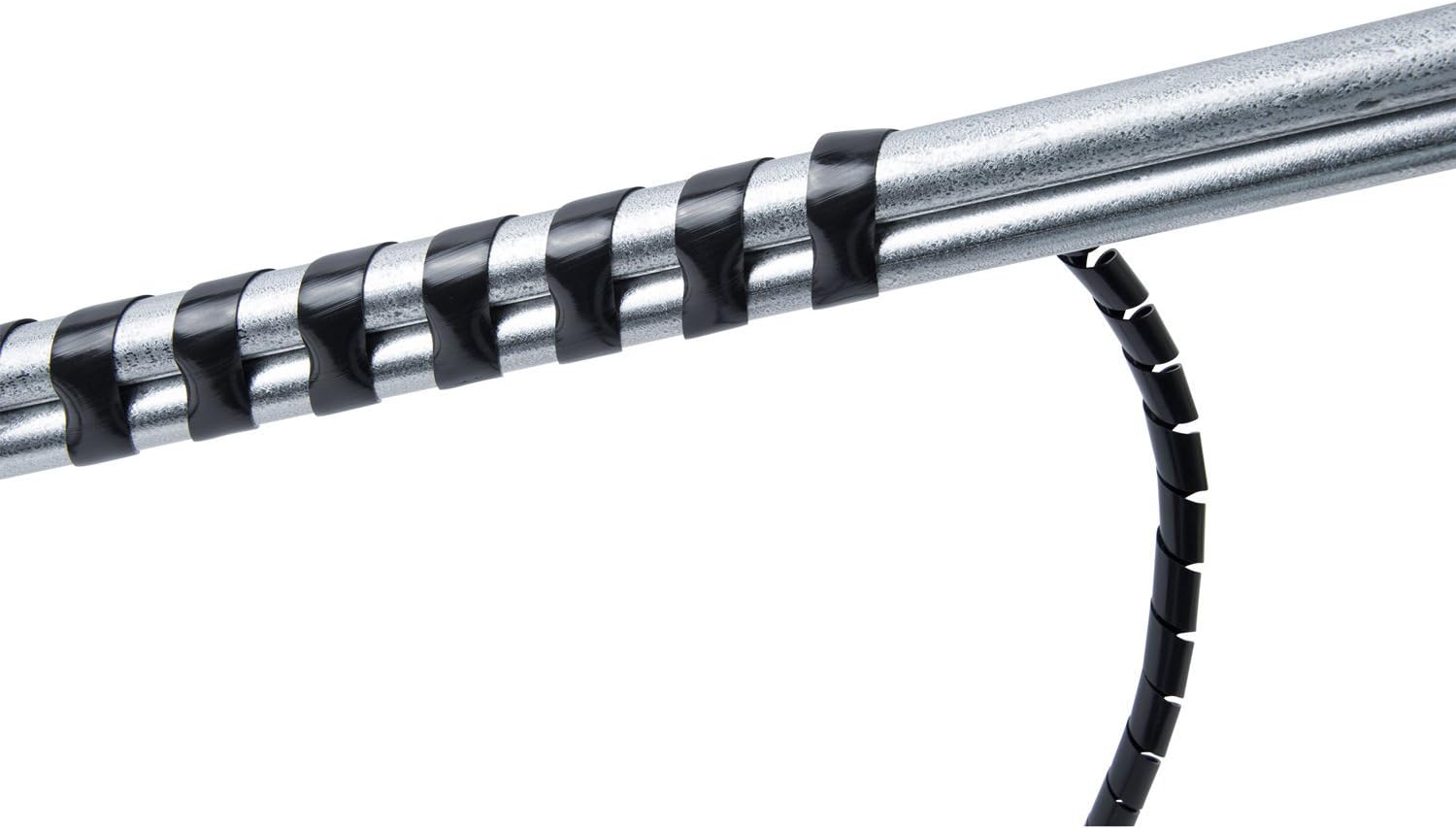 Gardner Bender FSP-BLACKTC, Black Spiral Wrap 3 ½ ft, 2 Piece