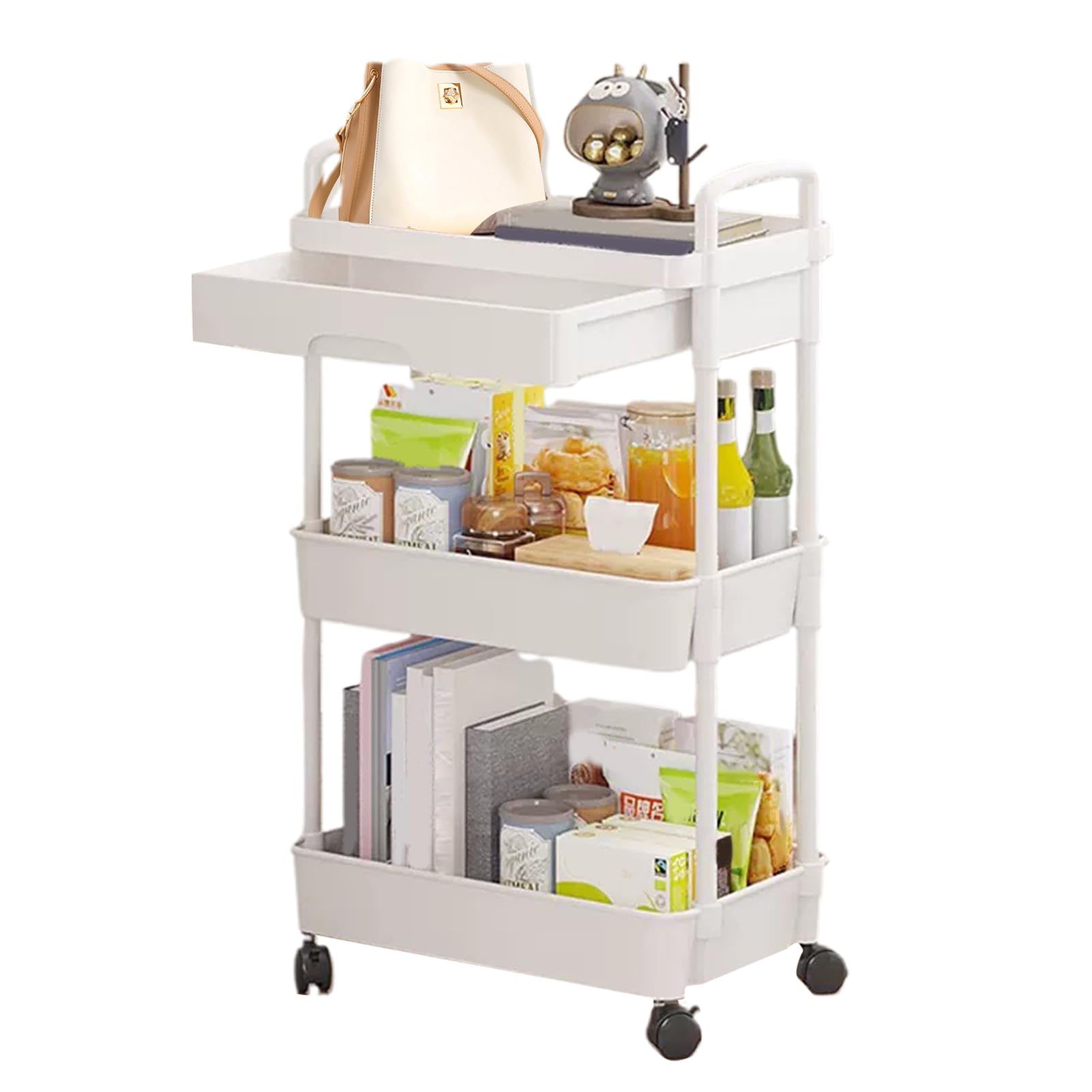 Desserte de cuisine pour collations et chariot de chambre fonctionnel