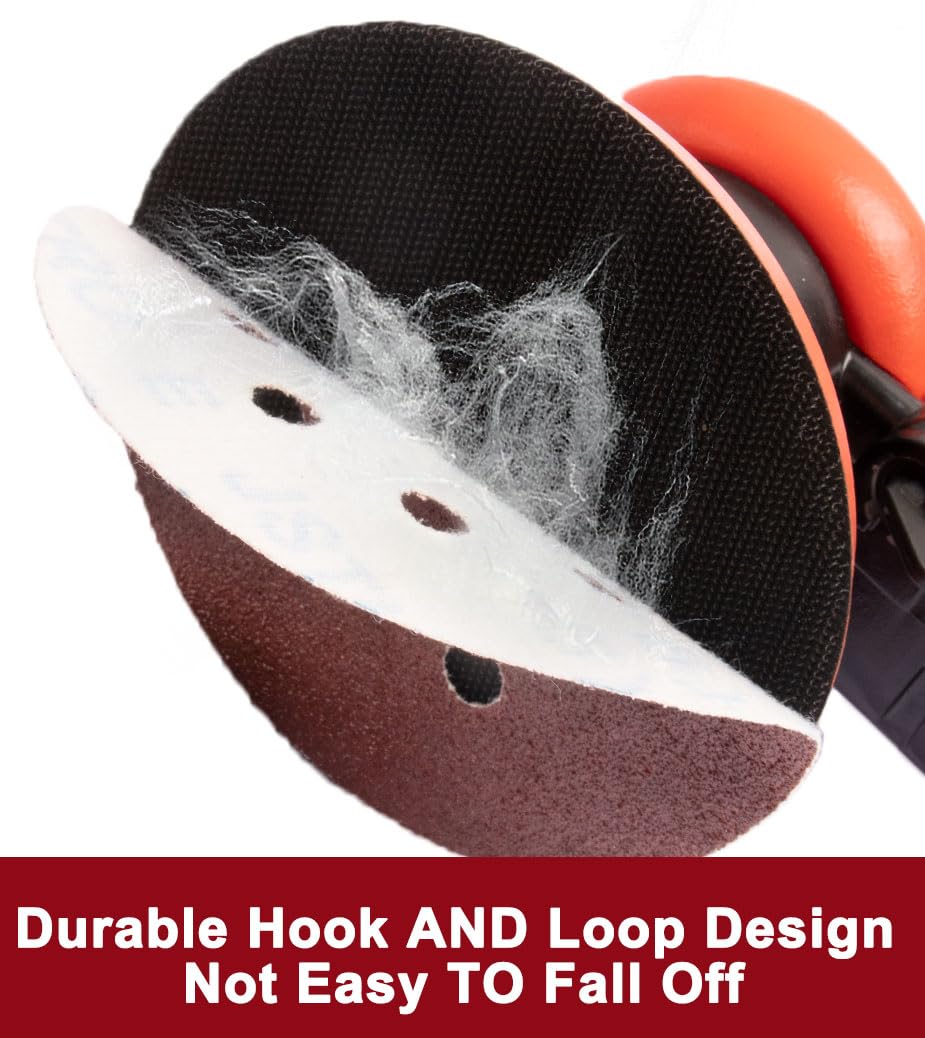 5 Inch Sanding Discs Hook and Loop Sandpaper for Random Orbital Sander (600 Grit 50PCS)