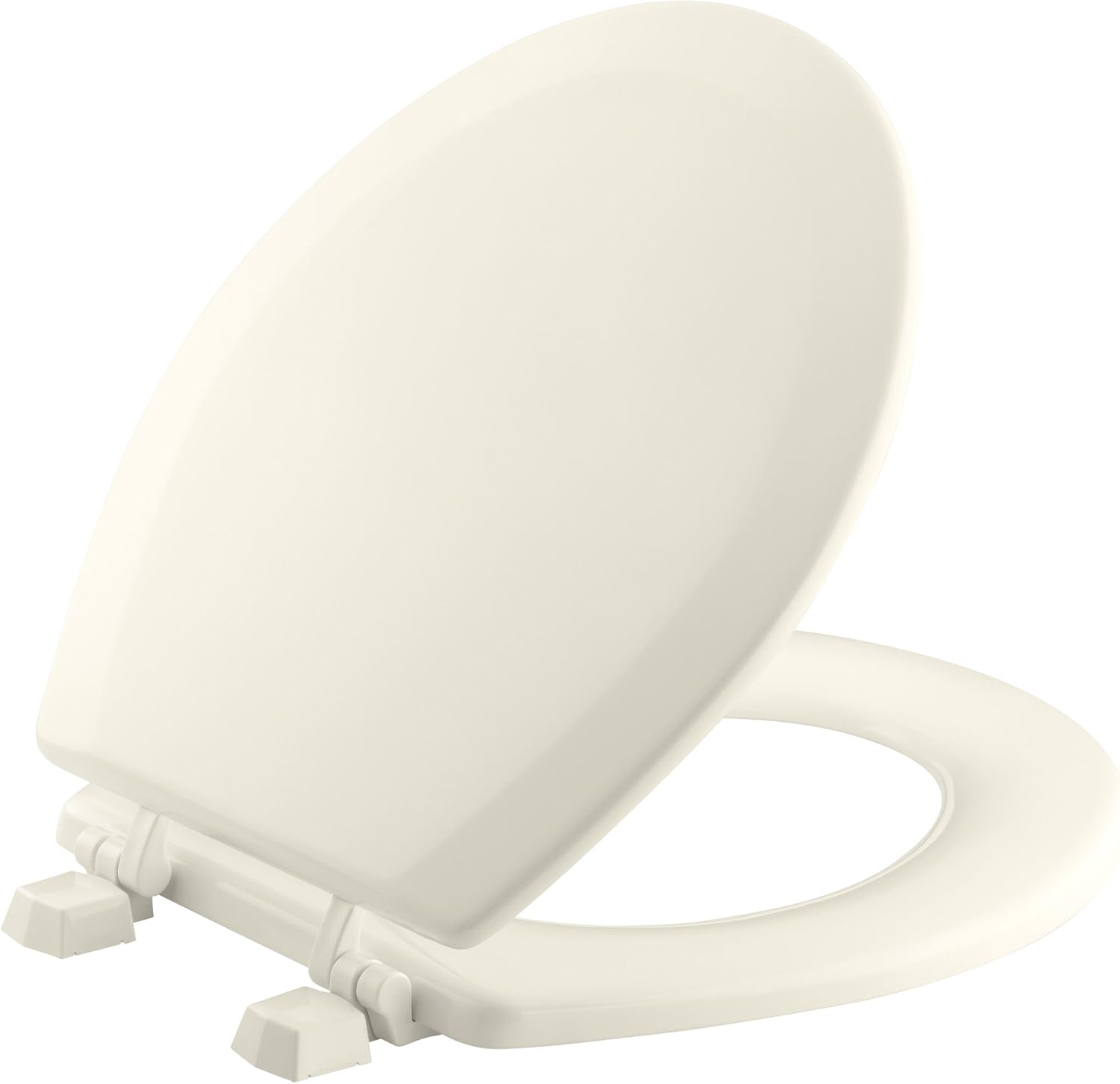KOHLER K-4716-T-47 Triko Round-front Molded-Wood Toilet Seat, Almond