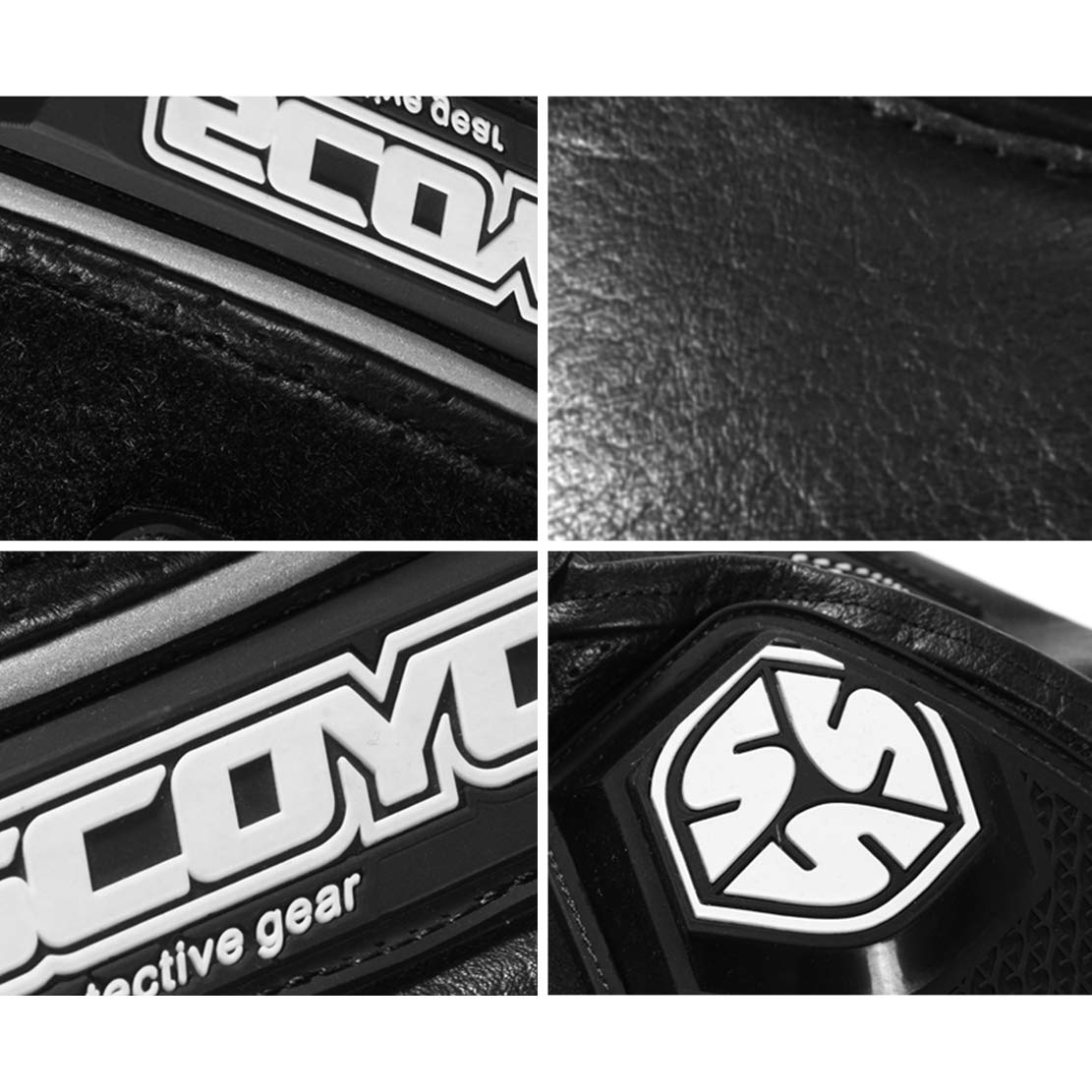 Vacchetta Ginocchiere per Moto Alta qualità Ginocchiera Equitazione Anti-Caduta Equipaggiamento Protettivo per Motocross Sciare da Corsa, 1 Paio