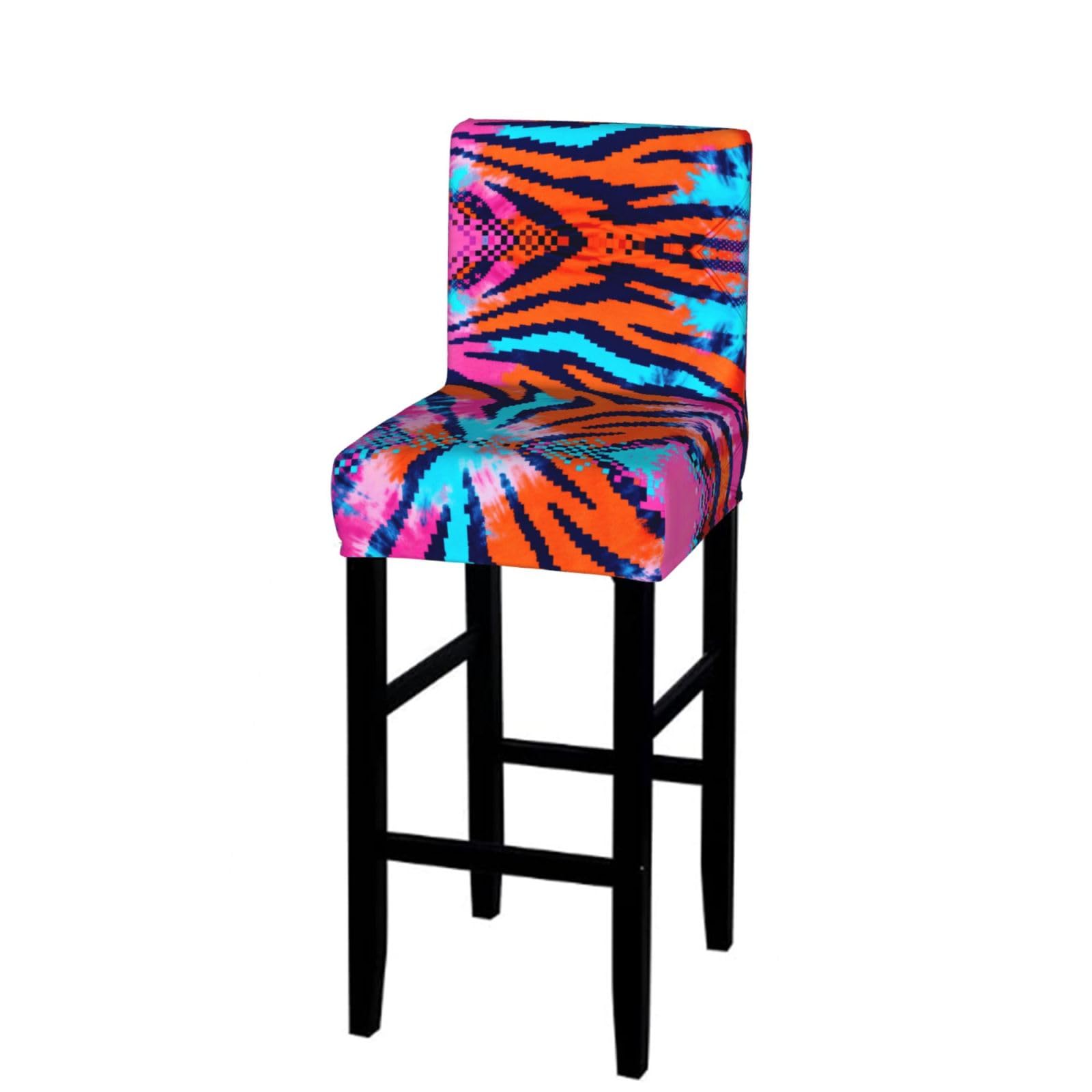 CNTDBU Camouflage Tiger Stripe Bar Stool Cover-Stretchy Chair Slipcover for Kitchen