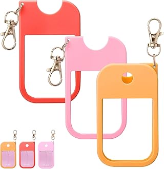 PalkskyHand Sanitizer Spray Case for Touchland,Protective Case with Keychain for Power Mist and Glow Mist1 fl oz(Red,Pinkish,Orange),Travel Size for Women