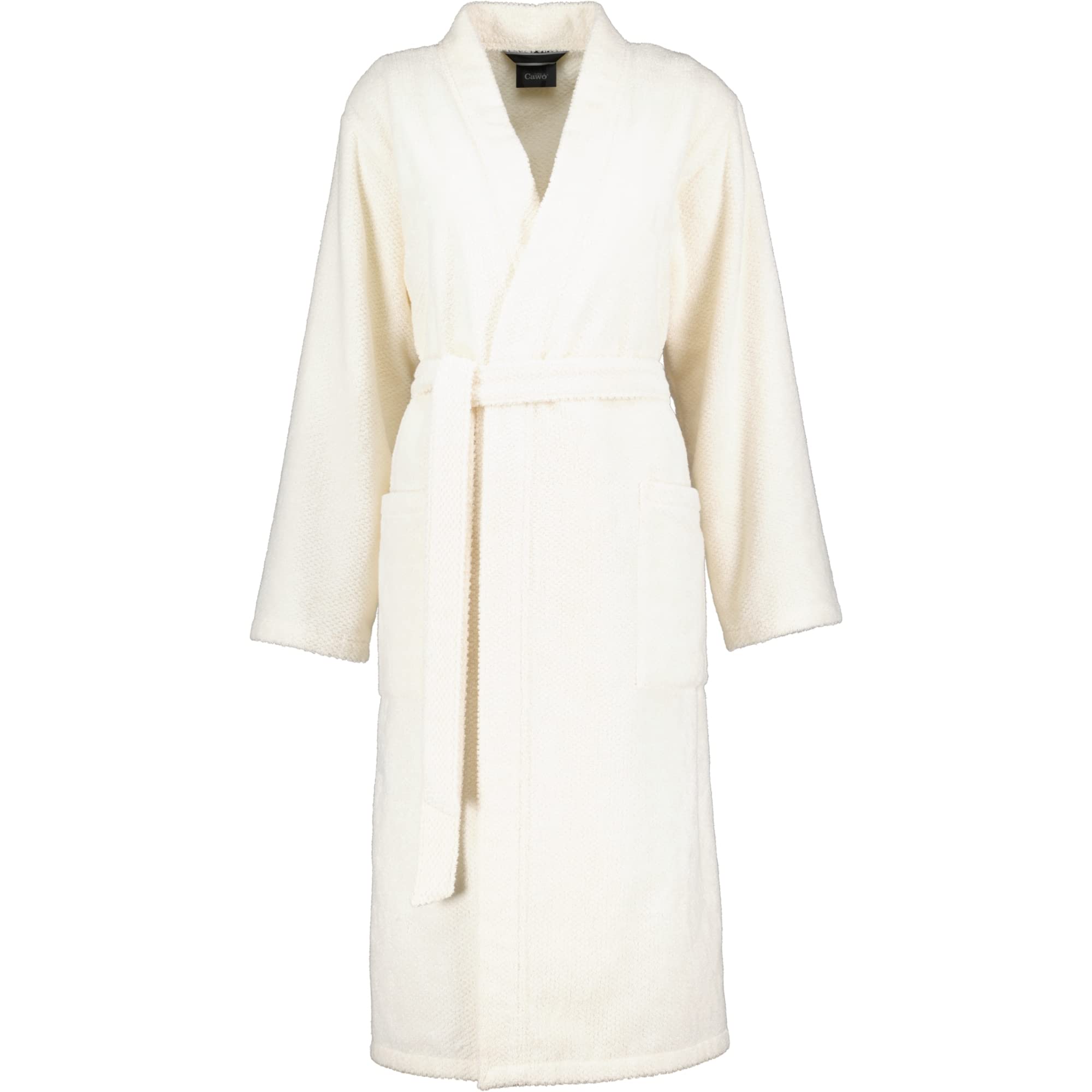 Cawö Damenbademantel Pure 5222 – Kimono aus 100% Baumwolle